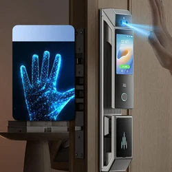 Q6 3D Face Recognition Smart Door Lock Fingerprint WIFI APP Remote Control Home Security Gate Electronic Lock