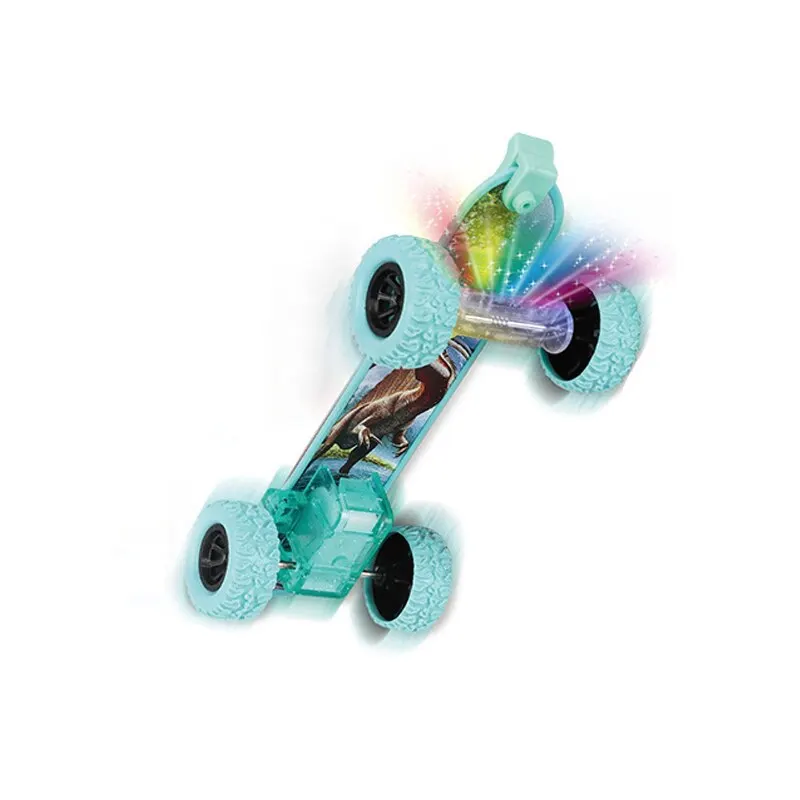 Clap Clap Bracelet Glow Recoil Skateboard Dinosaur Graffiti Creative Pop Circle Collision Transforming Toy for Children