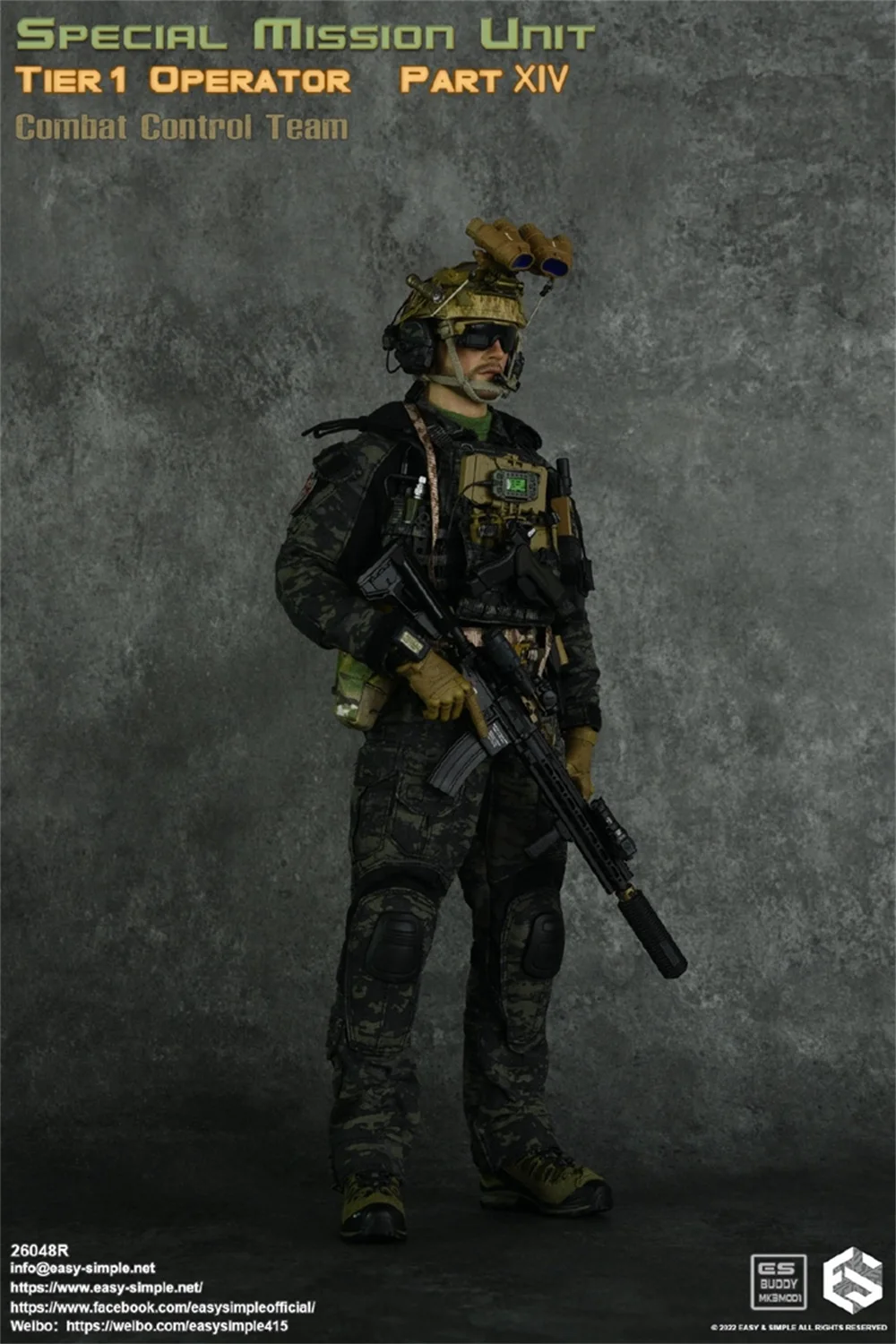 FÁCIL E SIMPLES ES 26048R EUA., 1:6 PJ Soldier Operation Unit Conjunto completo, Moveable Action Figure Set para fãs, colecionáveis