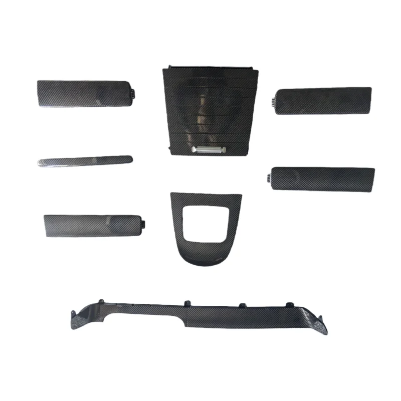 Jogon Luxury For Mercedes Benz G Class W463 W464 Carbon Fiber Console Gear Shift Panel Stick-On Interior Accessories Kit
