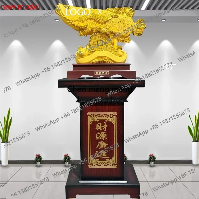 A74Fortune Dragon Fish Office Opening Housewarming Celebration Floor Decoration Ornament