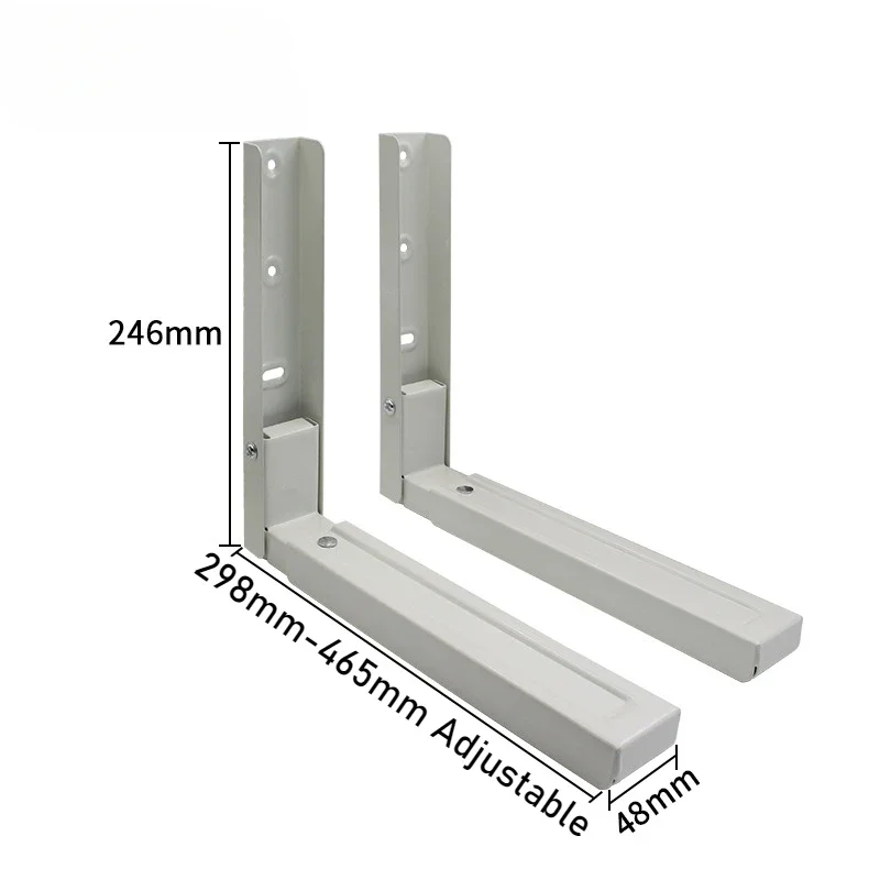 Thickened and Retractable Microwave Oven Bracket Kitchen Wall Mounted Storage Rack Foldable Bracket