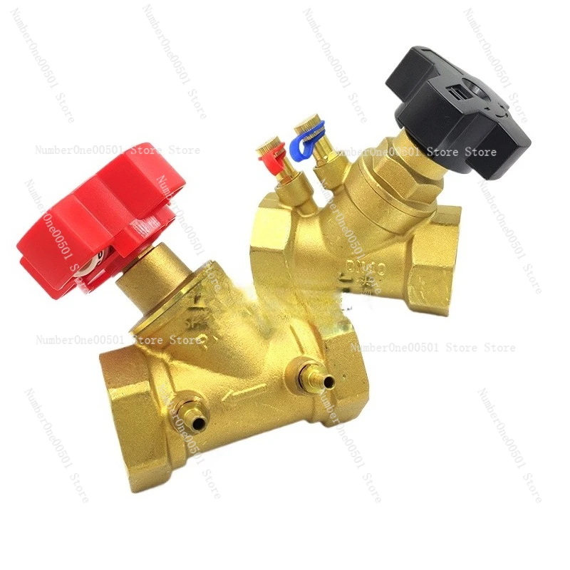 SP15F 16T Brass Static Balancing Valve Threaded Connection For HVAC Hydronic System DN32 DN40 DN50 1/2 3/4 1 Inch