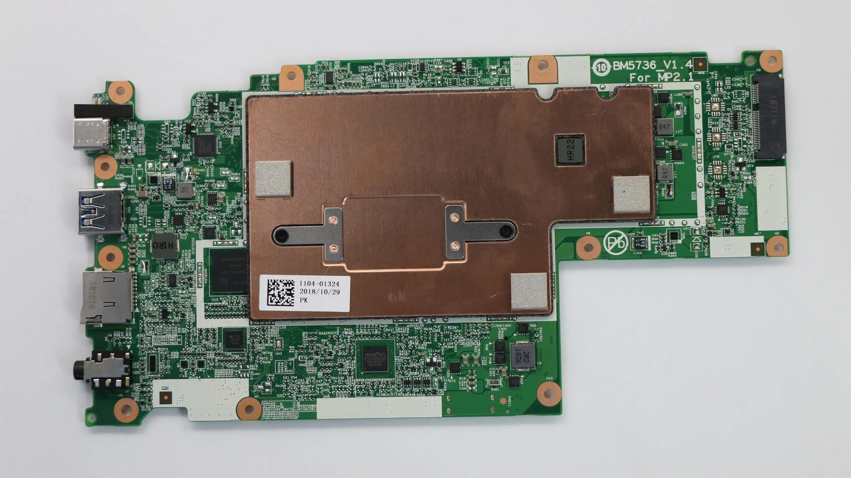 For Lenovo Notebook Motherboard 100e Chromebook N3350 4G 32G  BM5736 FRU:5B20T34054 100% Full Tested