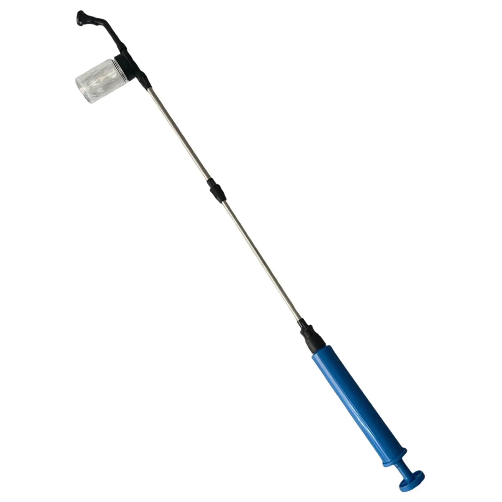 36.6inch Adjustable Fruit Trees Powder Duster Pollination Tool for Diatomaceous Earth Manual Versatile Transparent Tank