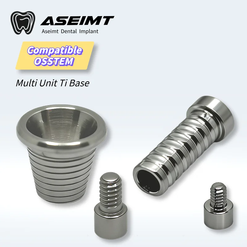 

For Osstem Multi-Unit Titanium Base Abutment CAD Grade 5 Ti-Base High Precision Implant Restoration for Dental Clinics & Labs