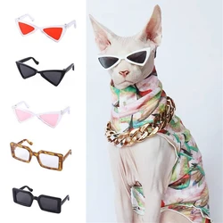 Personalizuj okulary przeciwsłoneczne Sphynx akcesoria dla zwierząt dla kotów Puppy Kitten gogle okulary wiatroszczelne Pet Outdoor materiały podróżne