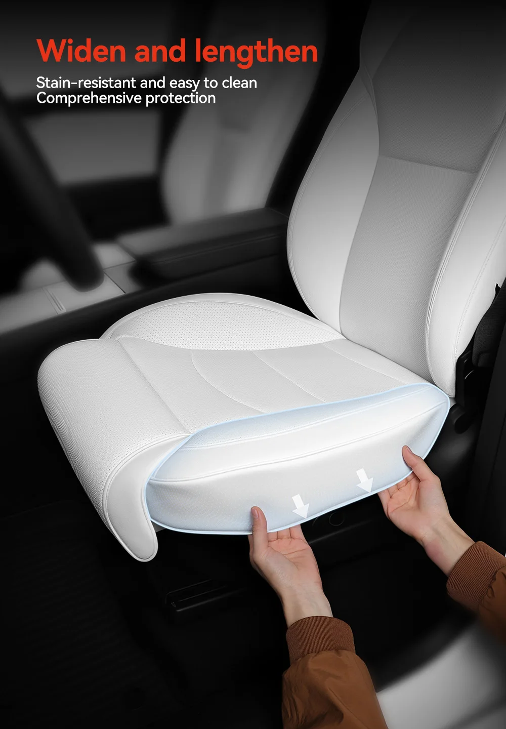 YZ Für Tesla 2026 Model Y Juniper Beinstützenverlängerung Sitzbezug Model 3 Highland Memory Foam Verlängerungskissen Auto-Interieur – Detail 9