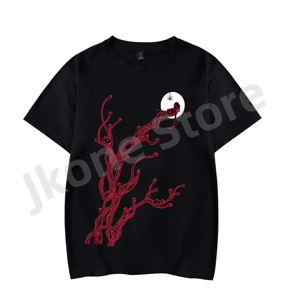 Omori Red Hands T-shirts Game Logo Merch Summer Women/Men Fashion Casual Short Sleeve Tee