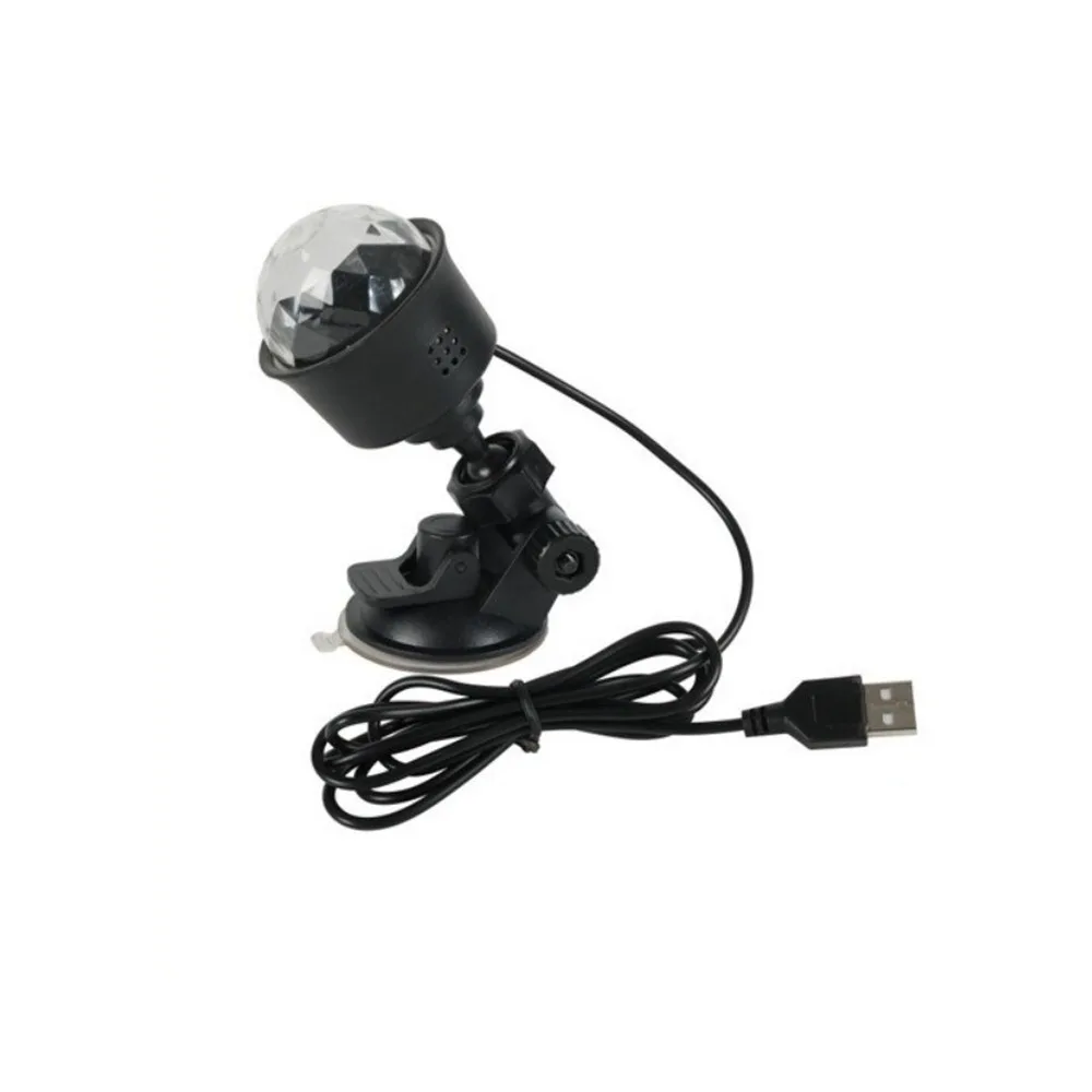 7 Colors Projector Light with Remote Control Suction Cup Stage Lamp 360 Degree Rotating USB Plug Disco Ball Lamp Christmas