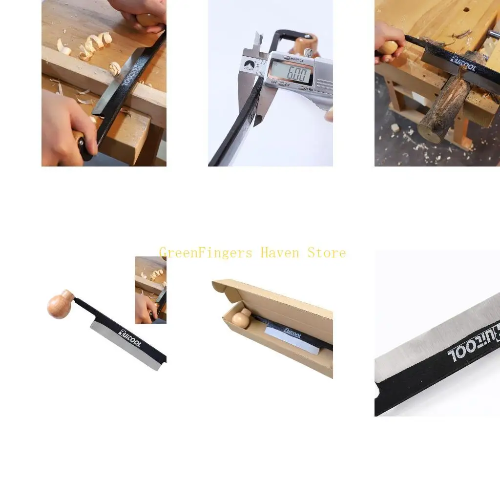 

F68D Качественный стальной деревообрабатывающий нож для бритья, скребок с двойными деревянными ручками для быстрого и строгания