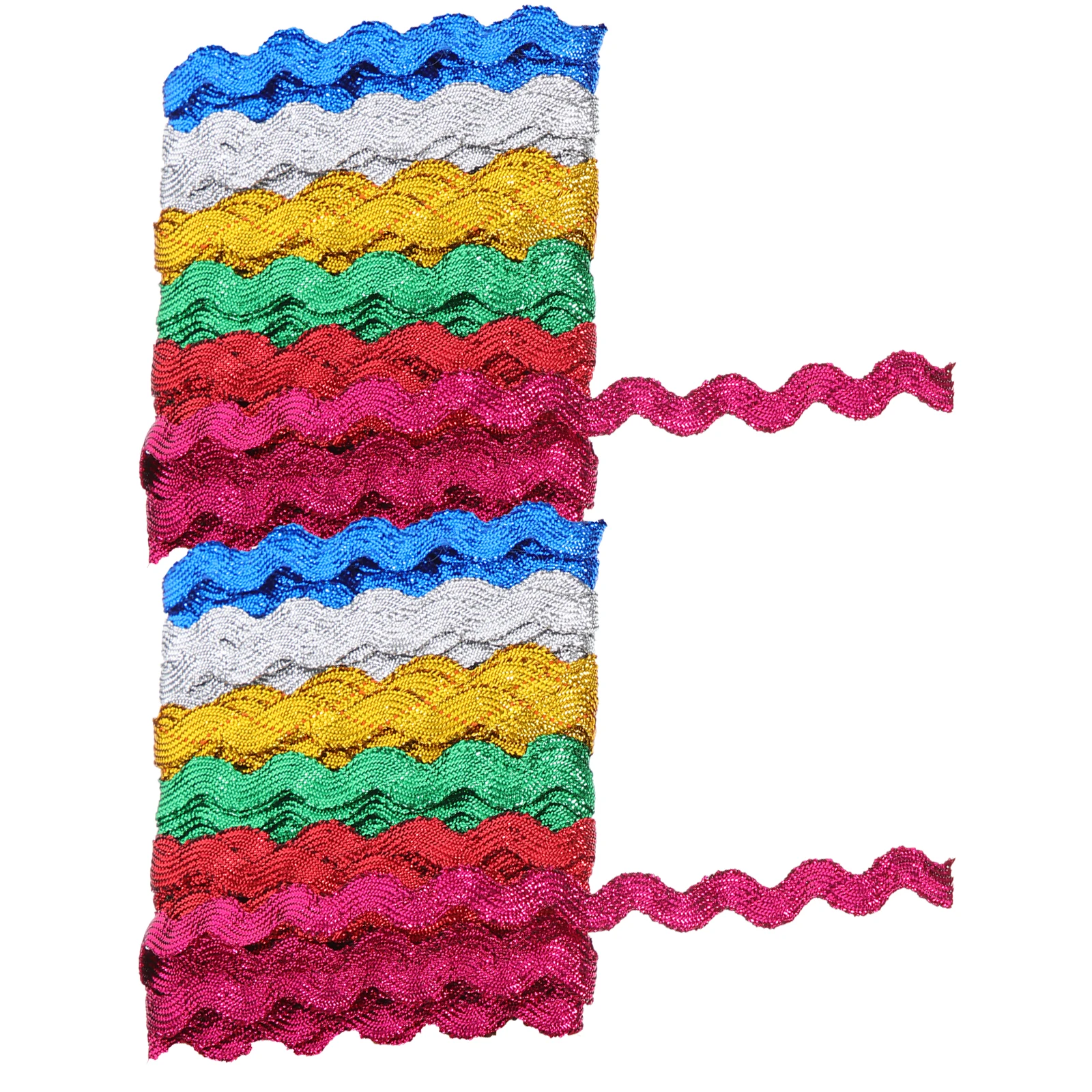 

2PCS Premium Wavy Trim Ribbon Decorative Sewing and Crafting Ribbon for Personal Projects