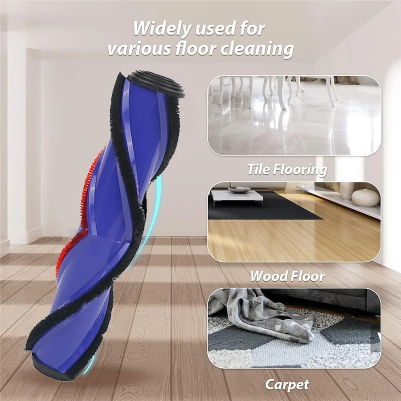 Para Dyson V7 V8 V10 V11 V15 cabezal de accionamiento directo cepillo de rodillo de repuesto accesorios de vacío para suelo de madera dura-A58E