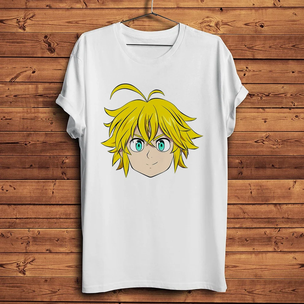 New Seven Deadly Sins,agon Sin of Wrath Meliodas,anime tshirt men new white casual short sleeve ,unisex streetwear t shirt