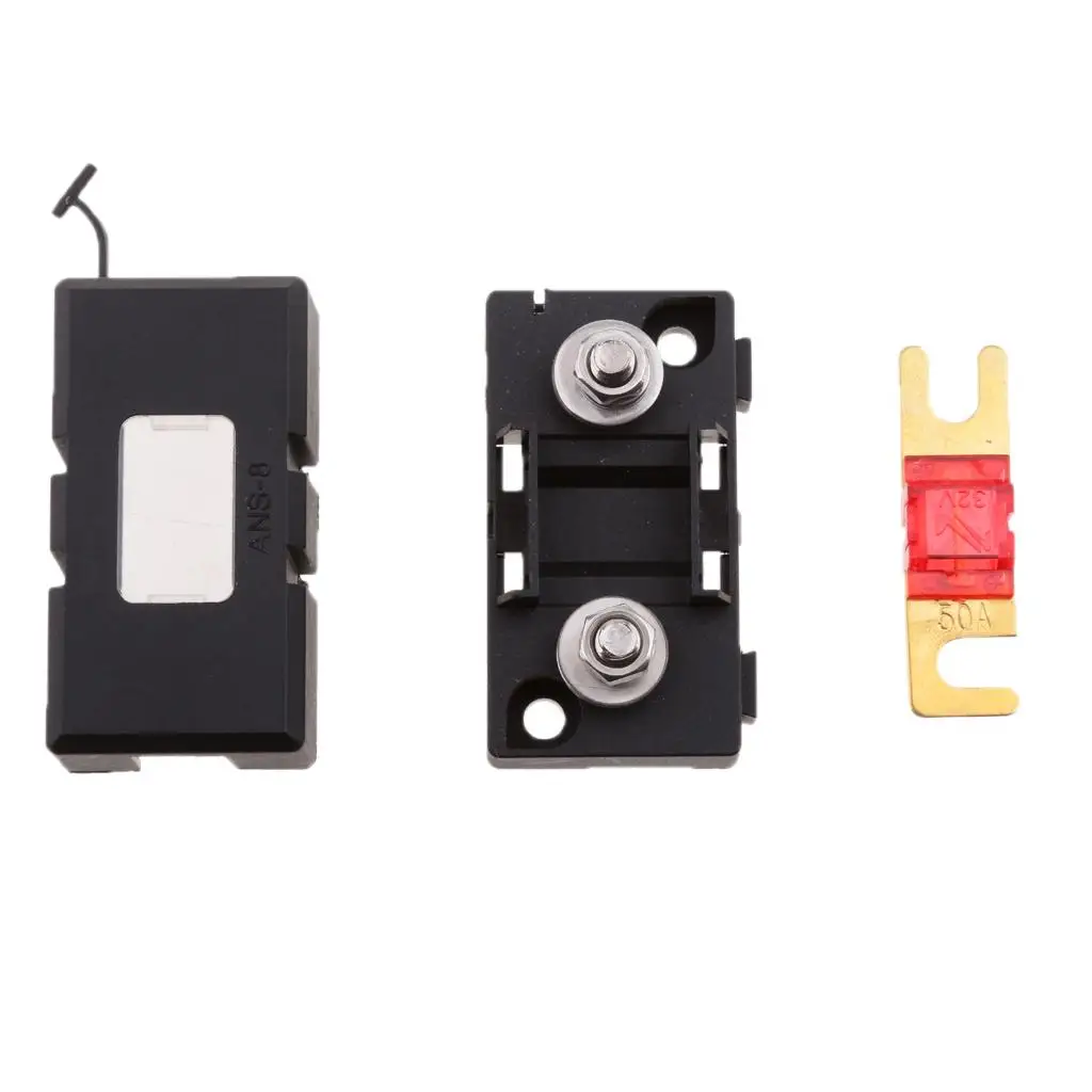 Automotive ANS Fuse Holder Box Fireproof Plastic Car Fuse Block Case for Forklift RV Golf Cart Use