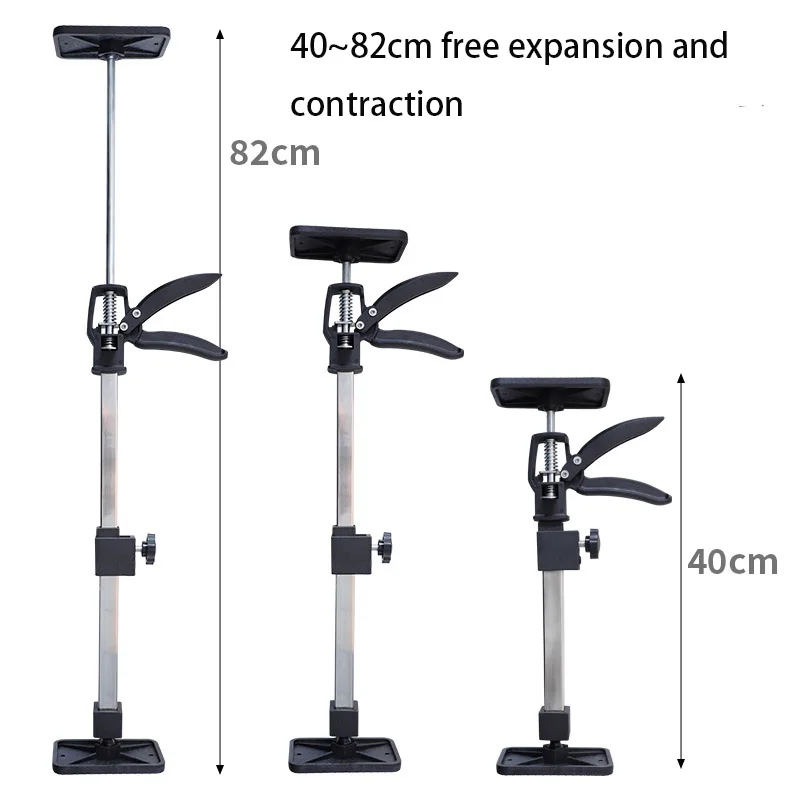 Stainless Steel Metal Telescopic Support Rod Adjustable Three-hand Support System Anti-slip Installation Lifting Support Frame