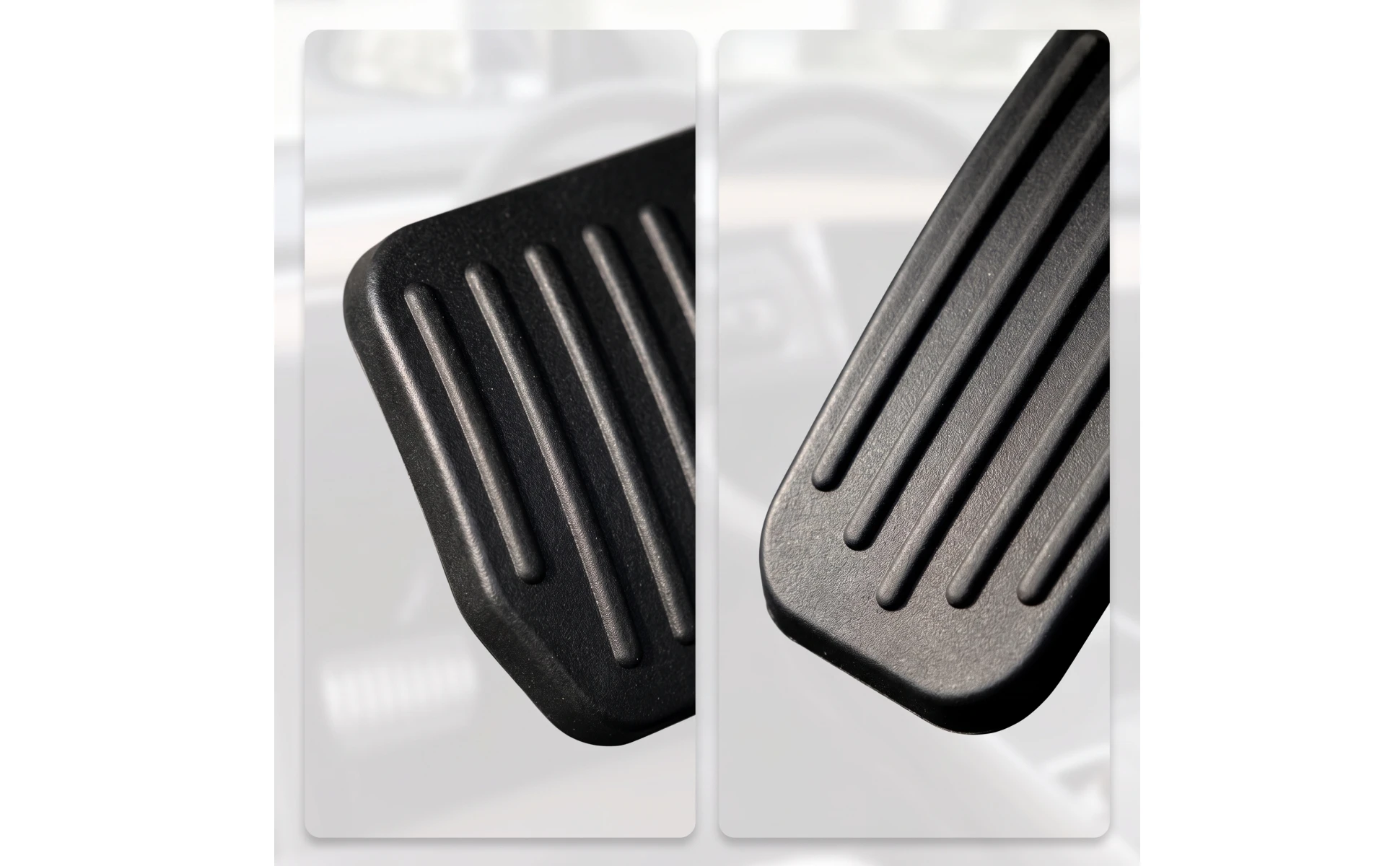 2 Pieces Accelerator and Brake Pedal Covers Slim-Profile Pedal Covers with Anti-Slip Inserts Car Parts Sporty Long-Lasting