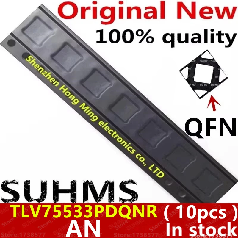 (10piece)100% New TLV75533PDQNR TLV75533 AN QFN-4 Chipset