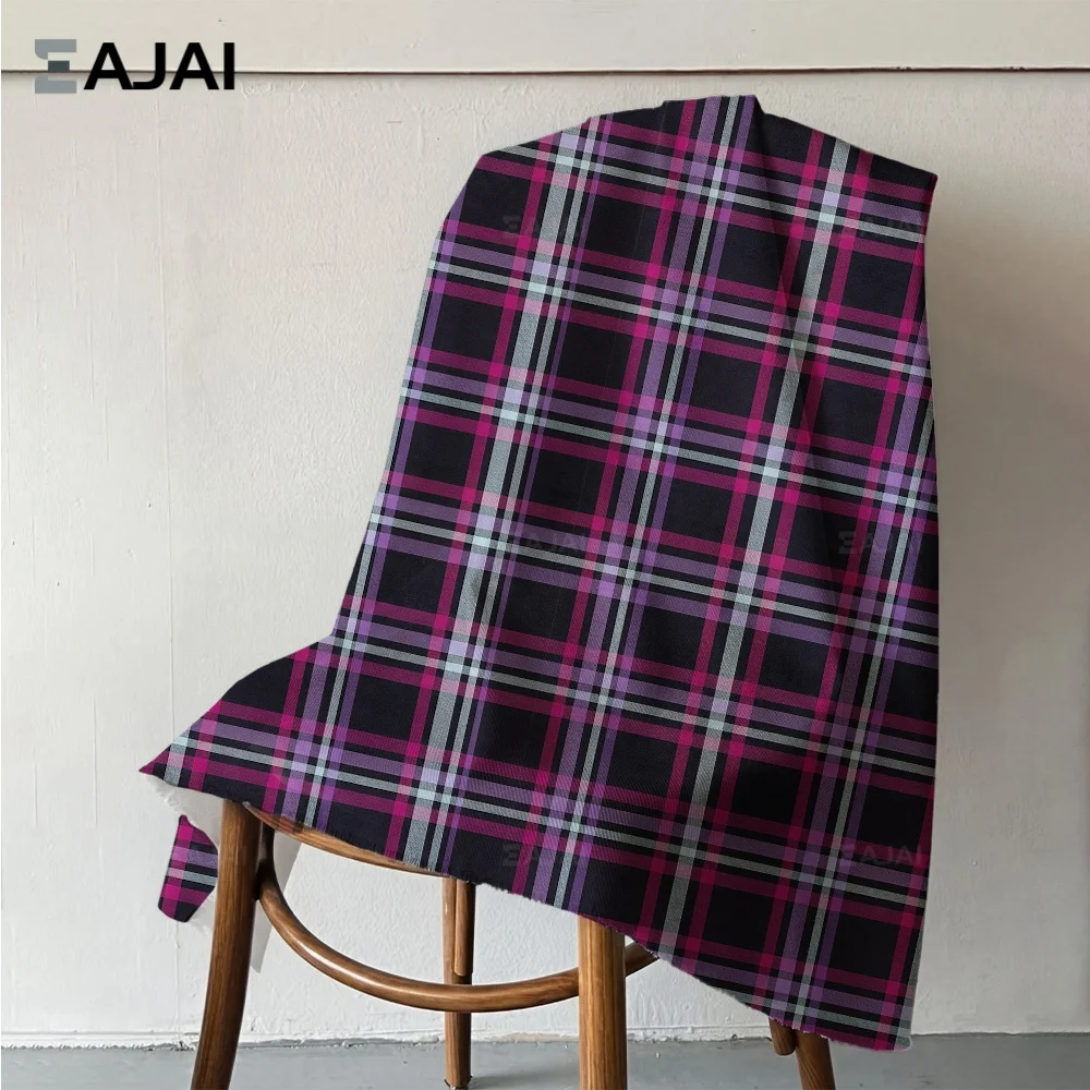 

Eajai Christmas Plaid Sewing Fabric Soft Quilting Fabric for DIY Craft Home Decor Shirts Pajamas Scarves Baby Blankets