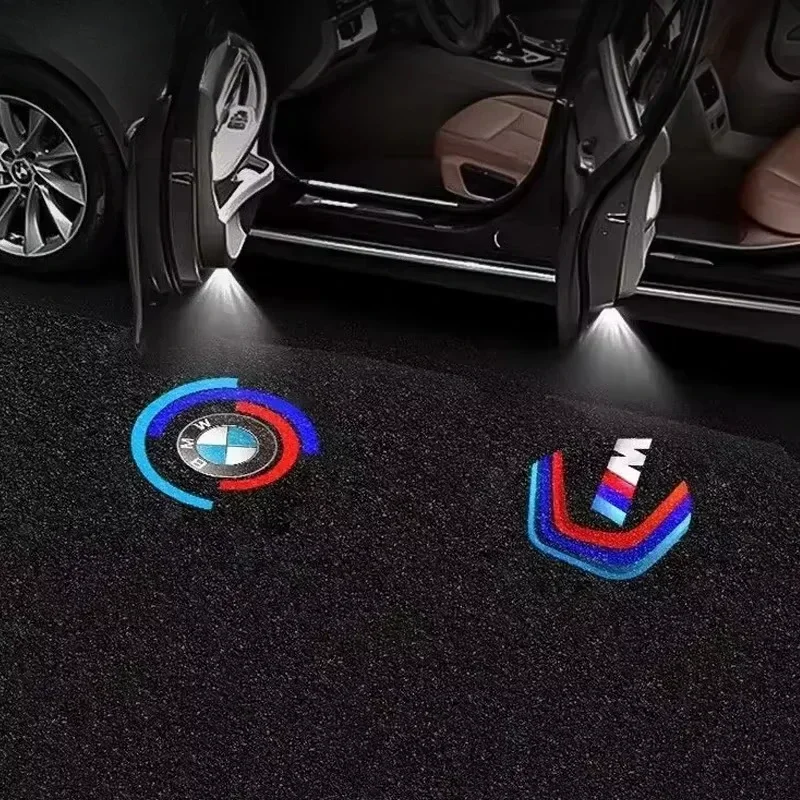 2/4 шт. светодиодный автомобильный HD дверной светильник для BMW E70 F15 E90 E92 E60 E61 E65 F01 F02 F10 F15 F30 F48 M5 G30 G38 X1 X2 X3 X4 X5 X6 M3