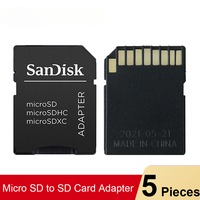 SanDisk MobileMate Duo Adapter MicroSD to SD Memory Card Adapter TF Card to SD Card microSD Reader for Loptop Camera Converter