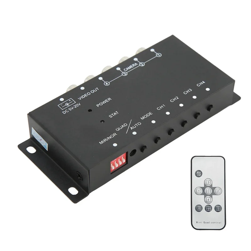 Mobile Digital Video Splitter 4 Channel Mini Video Splitter 720P For Buses Trucks Boats Yachts Vehicle Video Splitter