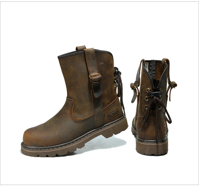 Kowm Wanderschuhe Frauen wasserdichte Outdoor-Stiefel Jagd schuhe taktische Schuhe Wüste Männer Knöchel Turnschuhe Leder High Top Stiefel – Detail 28