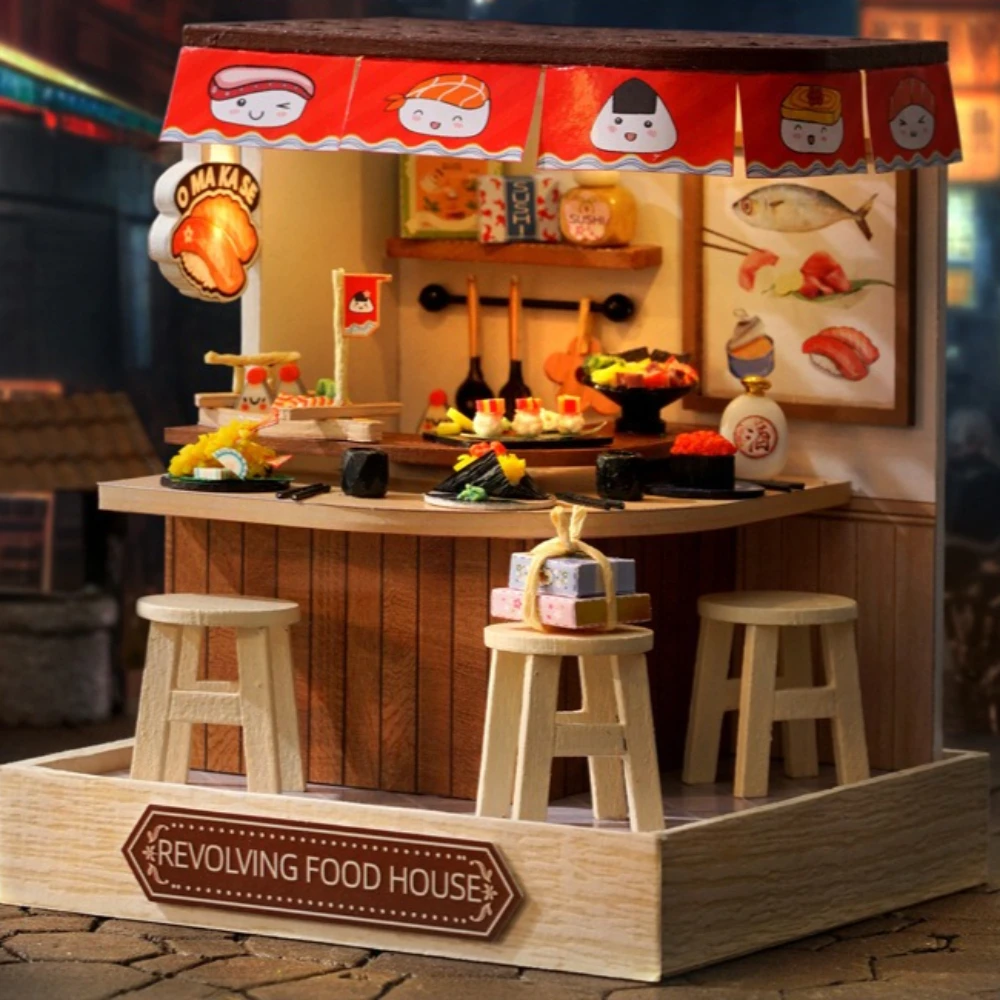 

Набор для сборки миниатюрного кукольного домика своими руками: 3D-пазл, модель для сборки, декор для комнаты/спальни с пылезащитным чехлом, деревянные поделки, подарки