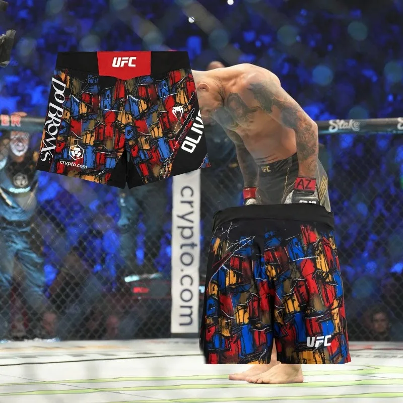 

Новейшие популярные шорты для бокса UFC Fighting Night для мужчин и женщин, для занятий спортом на открытом воздухе, модные, для взрослых и детей