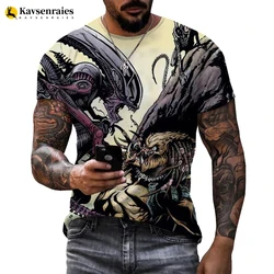 New Alien T-Shirt Game Movie 3D Print Streetwear Men Women Fashion O-Neck Short Sleeve T Shirt Unisex Predator Hip Hop Tees Tops