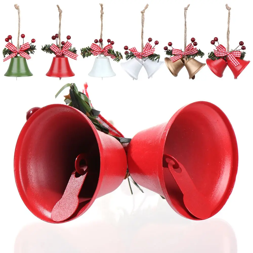 Festival Beautiful Metal Christmas Bells Jingle Bells Hanging Decor Tree Decorations