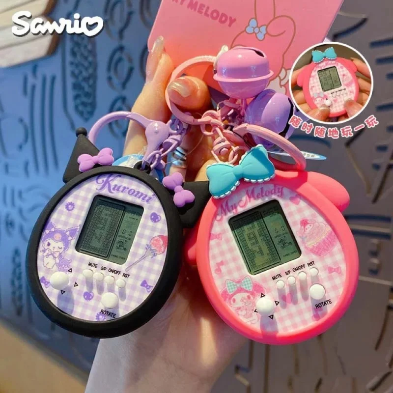 

Sanrio New Kawaii Game Console Keychain My Melody Kuromi Pochacco Cinnamoroll Cartoon Cute Key Bag Pendant Chain Kids Gifts