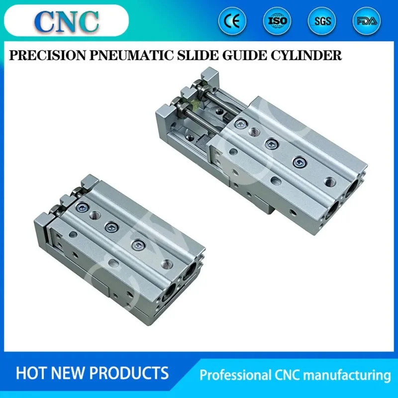 Precision pneumatic slide cylinder MXS8-10/12/20/25 SMC type small linear belt guide rail