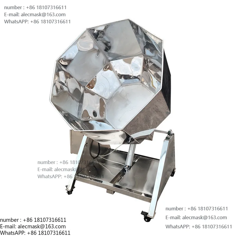 

Octagonal Mixing Machine Customized Stainless Steel Snack Food Processing Equipment Alcoholic Peanut Fish Skin Peanut Mixing
