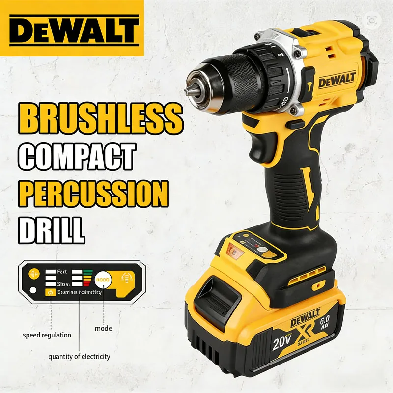 

DEWALT battery DCD805 Lithium Battery 20V Rechargeable Brushless Compact Electric Screwdriver Hand Drill Impact Drill DCD805