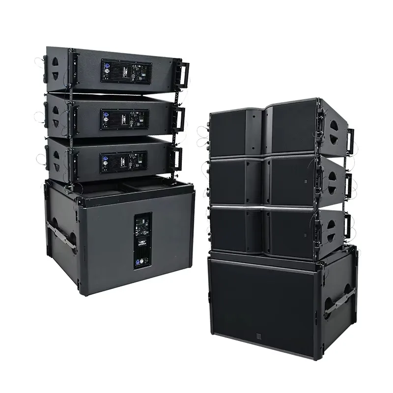 1+3 Audio Set Sounds System  Ka210 Line Array With Ka18S Active 18 Inch Subwoofer Powered  Professional Active Pa Speaker System