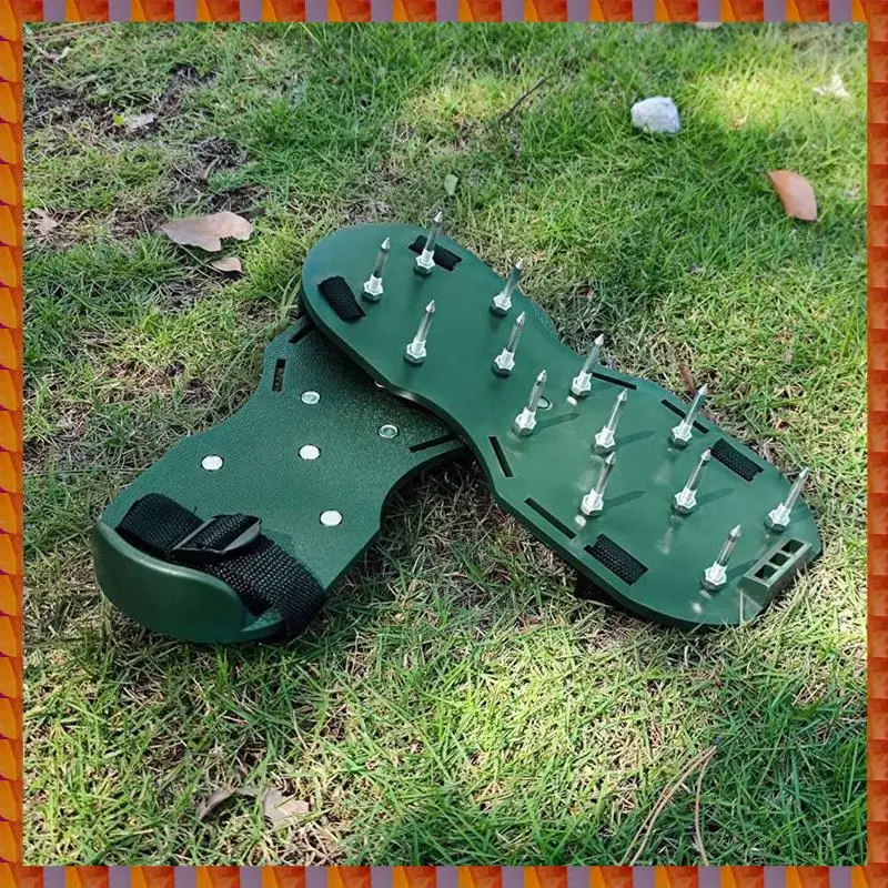 DIDI 1 Pasang Sepatu Scarifying Rumput Taman 4.2CM Sepatu Kuku Rumput Sepatu Scarifying Alat Epoksi Self-Leveling