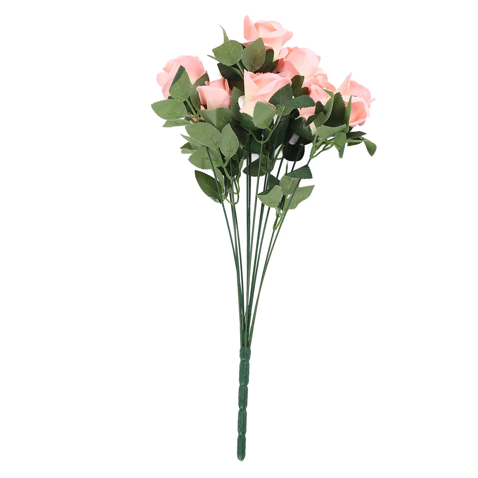 Artificial Roses With Long Stem Simulated Silk Flowers Real Looking Fake Roses Bouquet For Valentine's Day Party Wedding Decor