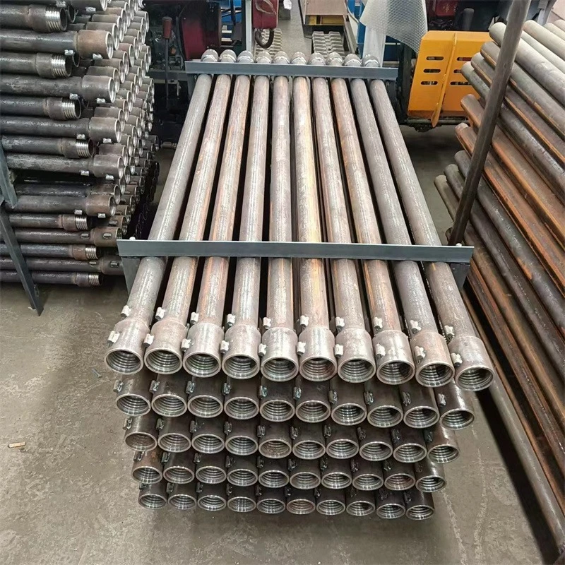 Bohrrohr 32/42/50 Brunnenbohrgerät Spezielle Bohrstange Bohrgerät Verlängerungsstange Elektrische Brunnenbohrgerät Bohrstange