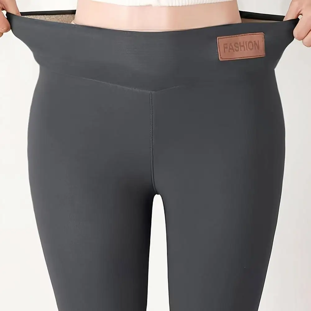 

Утепленные плюшевые леггинсы на флисе, брюки-карандаш, зимние теплые облегающие брюки с высокой талией, большие размеры XL, эластичные брюки, новые сподни