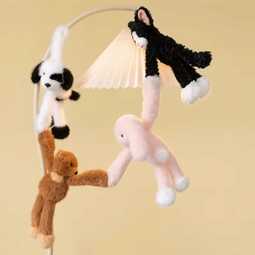Met magnetische kleine beer knuffelen knuffels creatieve collectie klein konijn knuffel gevuld Kawaii kleine hond dierenpop