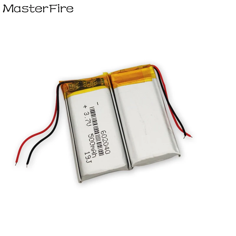4ชิ้น 602040   500mah 3.7V แบตเตอรี่ลิเธียมโพลิเมอร์สําหรับ Walkie-Talkies เกมคอนโซลของเล่นอิเล็กทรอนิกส์ Li-polymer แบตเตอรี่
