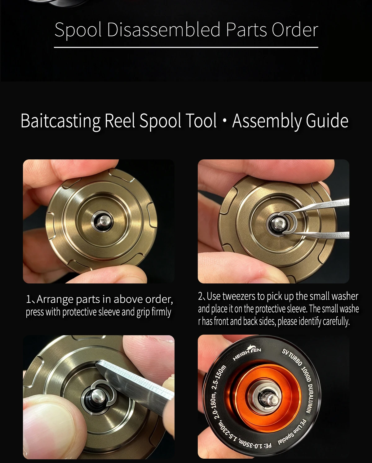HEIGHTEN Zilong Spulen-Entfernungswerkzeuge für Daiwa Baitcasting-Spulen – Detail 11