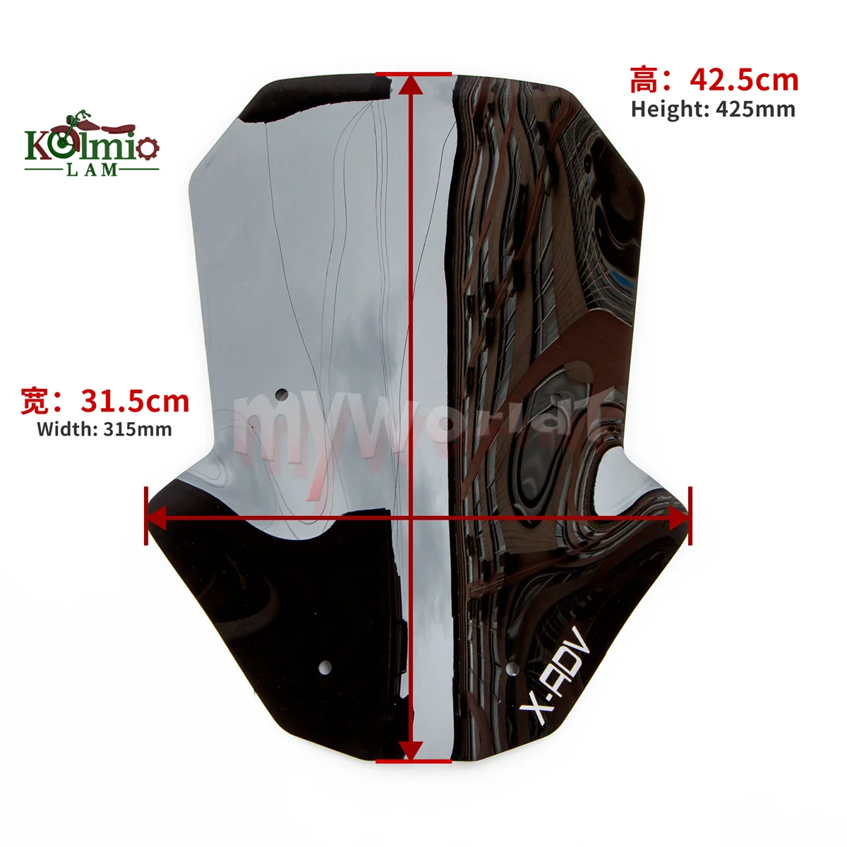 Kurzer Windschutzscheiben-Windschutz für Motorräder, passend für Honda X ADV 750 XADV 750 2017 - 2020 X-ADV750 2018 2019, Windschutzscheibe, Windabweiser – Detail 5