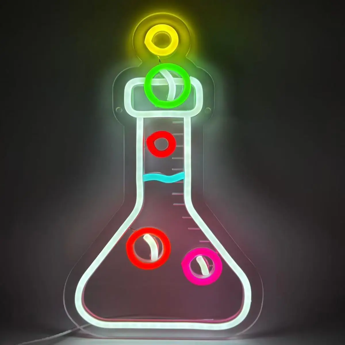 化学フラスコledネオンサインusb調光可能ネオンライトサイン、ゲームルーム、寝室、バー、リビングルーム、誕生日パーティーギフト、壁飾り用