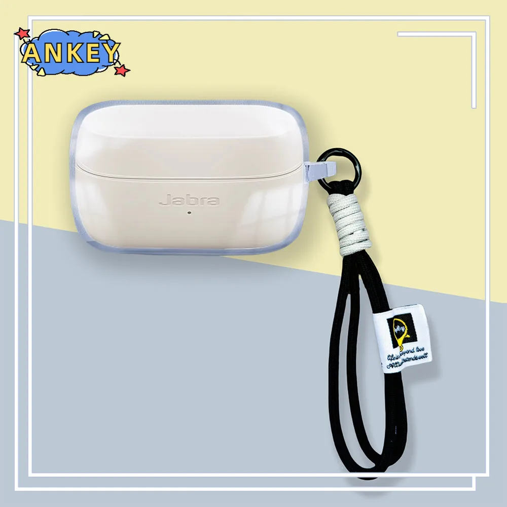 for Jabra Elite 4 3 2 Case Protective Transparent Clear TPU Covers Bluetooth Earphone Shell Headphone Portable