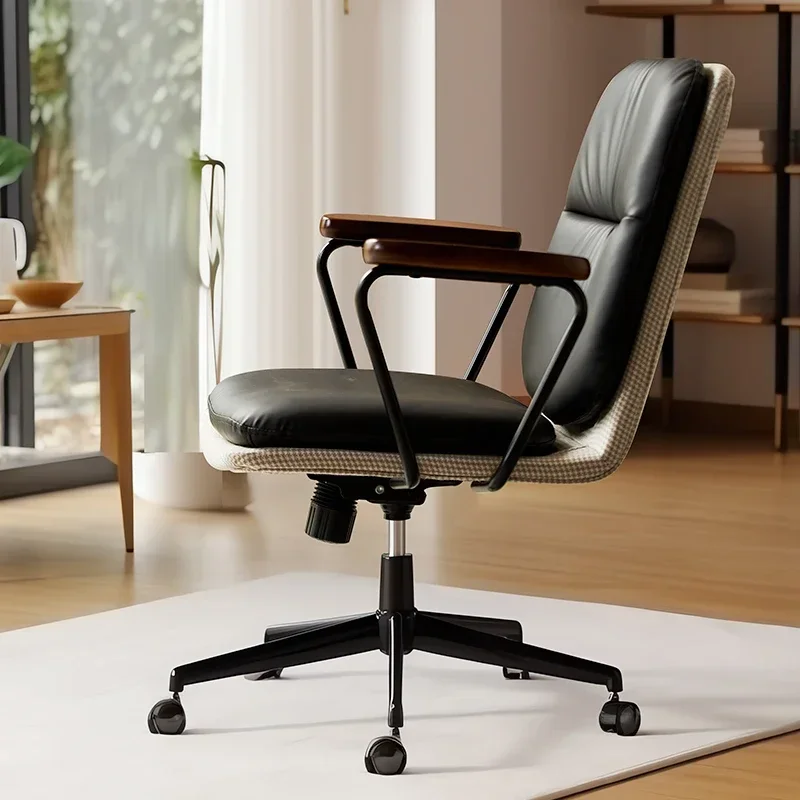 Adjustable Home Computer Chair Comfortable Sedentary Office Seat Lift Writing Swivel Chair Nordic Furniture Modern Desk Chair