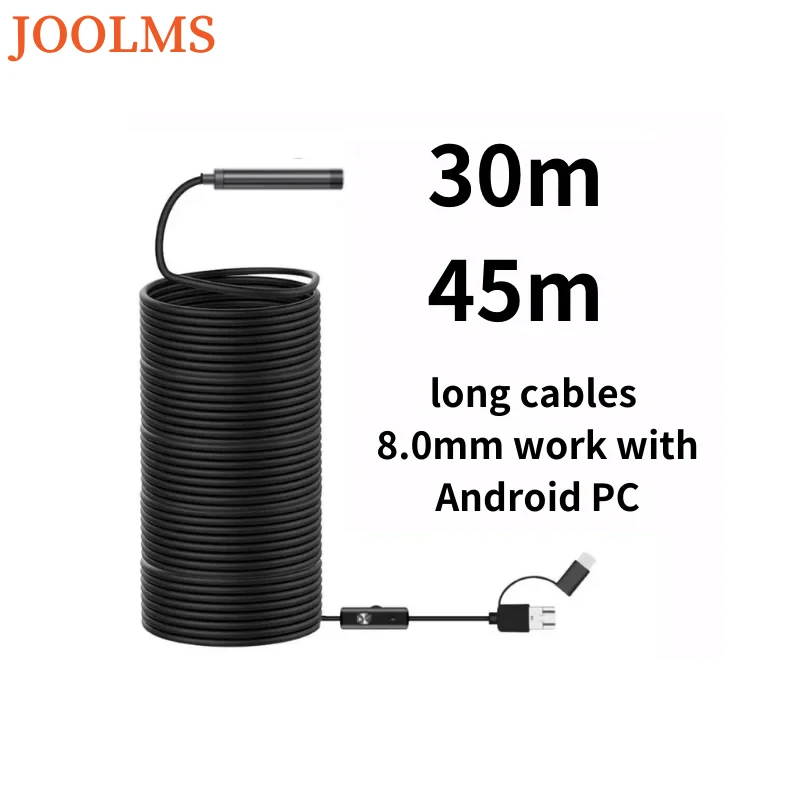 

45m Fish Finder Mini Camera Endoscope 960P IP68 Waterproof Pipe Inspection Underwater Endoscope Sewer Pipe Cameras Borescope