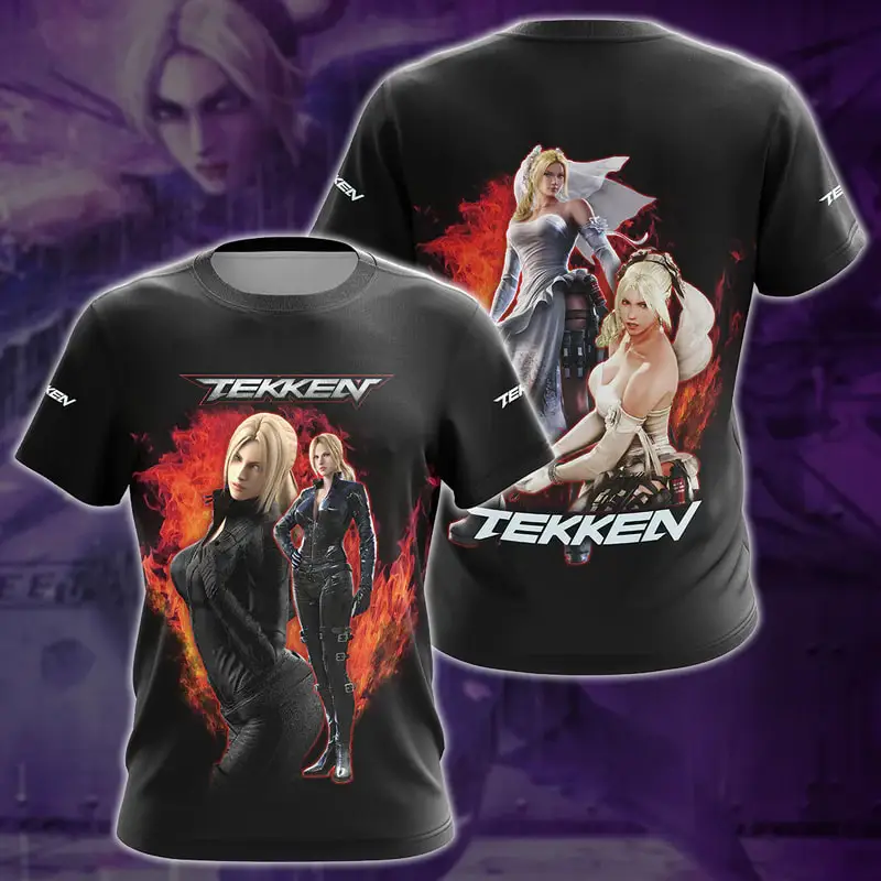 Game Tekken 8 Kazuya Mishima Graphic T-shirts 3D Print Kids Anime Tshirt Men/Women Short Sleeve Crew-neck Tees Harajuku Y2k Tops