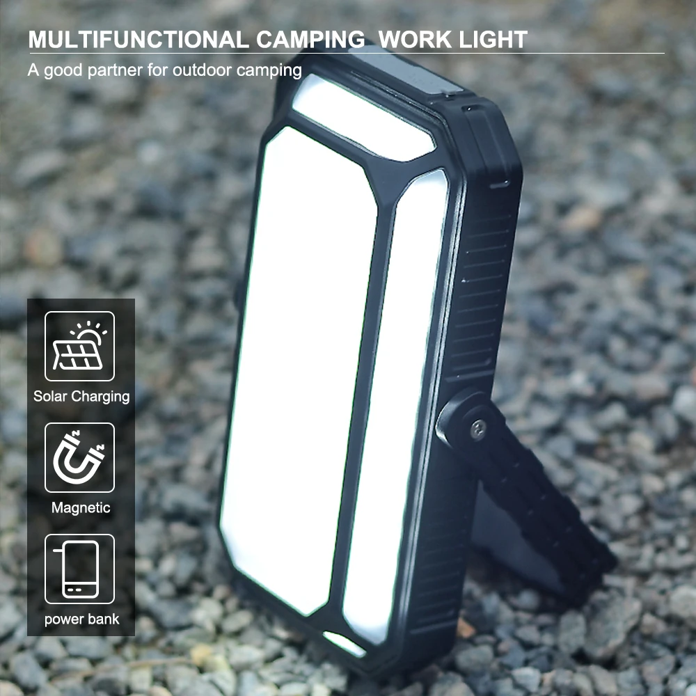 Amanfire CA008 Working Light 10000mAh Polymer 1200LM Outdoor Solar Camping Lamp Type-c Charging Tent Lantern